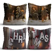 Opviq Set 4 jastuka 43x43cm Šareni