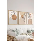 Wallity Dekorativna slika Artsycllct6, 33x48cm, 3 dela
