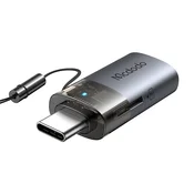 USB-A v USB-C OTG adapter Mcdodo OT-7600 z vgrajenim čitalnikom kartic, 5Gbps - black