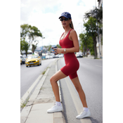 Trendyol Red Brushed Soft Fabric Inner Waist Pocket Detailed Knitted Sports Shorts/Short Tights