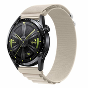 BStrap Nylon Loop pašček za Huawei Watch GT3 42mm, starlight