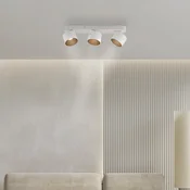 LED-stropni reflektor PURE Cup, bel, dolžina 56 cm, kovina, 3-žarčni - Dnevna soba/jedilnica - Sodobni