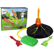 slomart LEAN TOYS Vulkanska Izstrelitev Raket Dinozavri, Notranja in Zunanja Igra