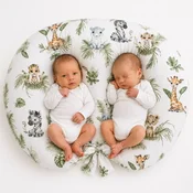 Bobono Prevleka za vzglavnik za dojenje Twin, 100 % bombaž - Little Safari