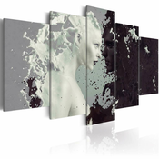 Slika - Black or white? - 5 pieces 200x100