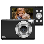 INF Digitalni fotoaparat 2.7K/44MP/16x Zoom/Anti-Shake/Spletna kamera Črna, (21245571)