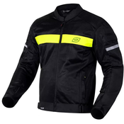 Motociklistička jakna Ozone Dart crno-fluo žuta