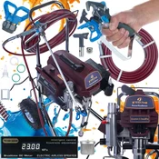 Rosfix Quantum G Standpro Airless Brizgalna Naprava – 2200W, 20MPa, 2.8L/min, Elektronska Regulacija Zencontrol, LCD, (5000212328)