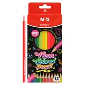 Trikotne barvice M&G - komplet 12 neonskih barv