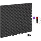 Audiotec Pyramid Waves 50x50x2 Basic SET Absorpcijska pena