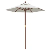 Vidaxl Vrtni senčnik z lesenim drogom 196x231 cm