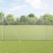 Zavareno žicano ogradivanje s bodljama 10 x 1,6 m Srebrna Mreža