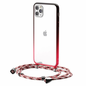 Transparent Baseus Protective Case for iPhone 11 Pro Max 6.5 (red)