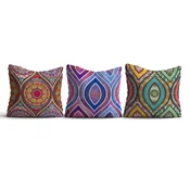 Aberto Design Set 3 jastuka 43x43cm Šareni