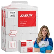Brisače Katrin Classic 2W, 4000 kosov, bele, priročno pakiranje, novo, ean