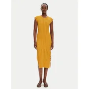 PINKO Pletena obleka 104745 A2FR Rjava Regular Fit