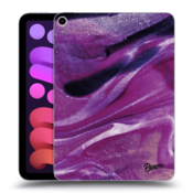 Silikonski črni ovitek za Apple iPad mini 2021 (6. gen) - Purple glitter
