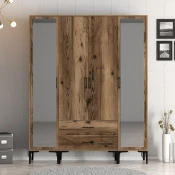 Hanah Home HANAH HOME Kumsal RTR - Walnut garderobna omara, (20869671)