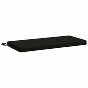 Vidaxl Blazina za klop SOEST 100% poliester Črna 60 x 40 x 5 cm