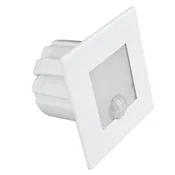1,2 W LED stopniščna svetilka s senzorjem gibanja, kvadratna, bela, DPM