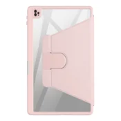 Nikcorp Vrtljiv ovitek za iPad Air 4 10.9 in iPad Pro 11 s prostorom za pisalo in stojalom, roza barve