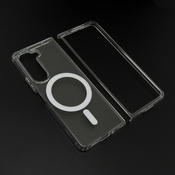 Futrola STANDARD MagSafe za Samsung Z Fold 6 providna (bela)
