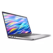 Dell Laptop Pro 15 Essential PV15250, 15.6 FHD, 120Hz, i7-1355U, 16GB, 512GB SSD, Backlit FP, Srebrne boje