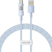 Punjac i podatkovni 100W USB-A na USB-C kabel Baseus Gem - 1m - galaxy blue