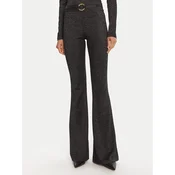 Just Cavalli Hlače iz tkanine 79PAC101 J0251 Črna Flare Fit