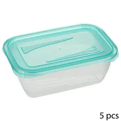 Five Posuda za hranu, 0.5 l, 5 Komada, 15x10x5.2 cm