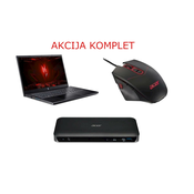 Prenosnik ACER Nitro V 15 ANV15-51-59VD i5-13420H/16GB/512GB/15,6FHD/RTX 4050/NoOS + miška + dock