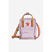 Torba Fjallraven Kanken Rainbow Sling boja: ljubicasta