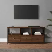 TV ormaric boja smedeg hrasta 102x33x45 cm od drva i željeza