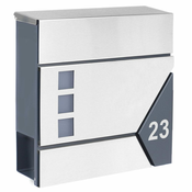 MAIL BOX LUEN LUEN- B1Poštni nabiralnik z režo za časopis INOX
