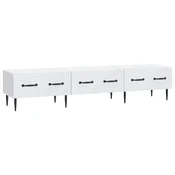 Vidaxl TV omarica s predalom Bela 147 x 34,5 x 30 cm Inženirski les
