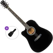 Pasadena PDC-10LE Basic SET Black Elektro-akusticna dreadnought