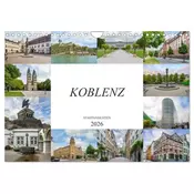Koblenz Stadtansichten (Wandkalender 2026 DIN A4 quer), CALVENDO Monatskalender