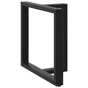 Vidaxl vidaXL Noge za jedilno mizo, 2 kosa, črne, 80x35x(72-73) cm, jeklo