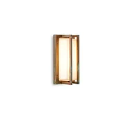 Moretti Luce Zunanja stenska svetilka Ice Cubic 3413, starinska medenina - Kovina