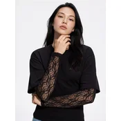 Reserved - Strukirana bluza sa cipkanim rukavima