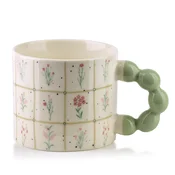 Mondex Skodelica porcelan Mondex Naria 9x14x8 pastelno zelena 1 kos, (5000300842)