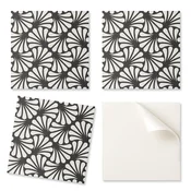 shumee Dekorativne vinilne talne ploščice z elegantnim listnatim vzorcem 20x20x20 cm
