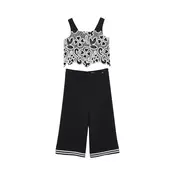 Abel & Lula Komplet bluza in hlače 5217 Črna Regular Fit