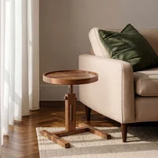 Hanah Home pomocni sto Opus Yuvarlak 40, 40 cm, orah