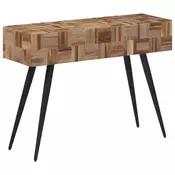 Vidaxl vidaXL Konzolna mizica 110x34x80 cm predelan tikov les