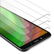 Cadorabo CADORABO LG K20 - Zaščitna folija v visoka prosojnost - 3-pack Kaljeno zaščitno steklo za zaslone s trdoto 9H in združljivostjo s 3D dotikom, (20562969)