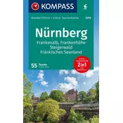 KOMPASS Wanderführer Nürnberg, Frankenalb, Frankenhöhe, Steigerwald, Fränkisches Seenland, 55 Touren mit Extra-Tourenkarte