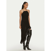 Patrizia Pepe Cocktail obleka 8A1384 A060 Črna Slim Fit