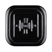 Elhard - Keramicki retro križni rotacioni prekidac sa ramom br. 7 crni
