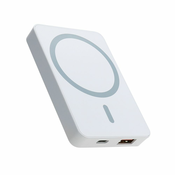 Power bank MagSafe USB/Wireless 22.5W/15W 5000 mAh/ bela